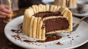 Dessert sans cuisson : j’ai fait une mousse au chocolat intense avec des biscuits vraiment fondants